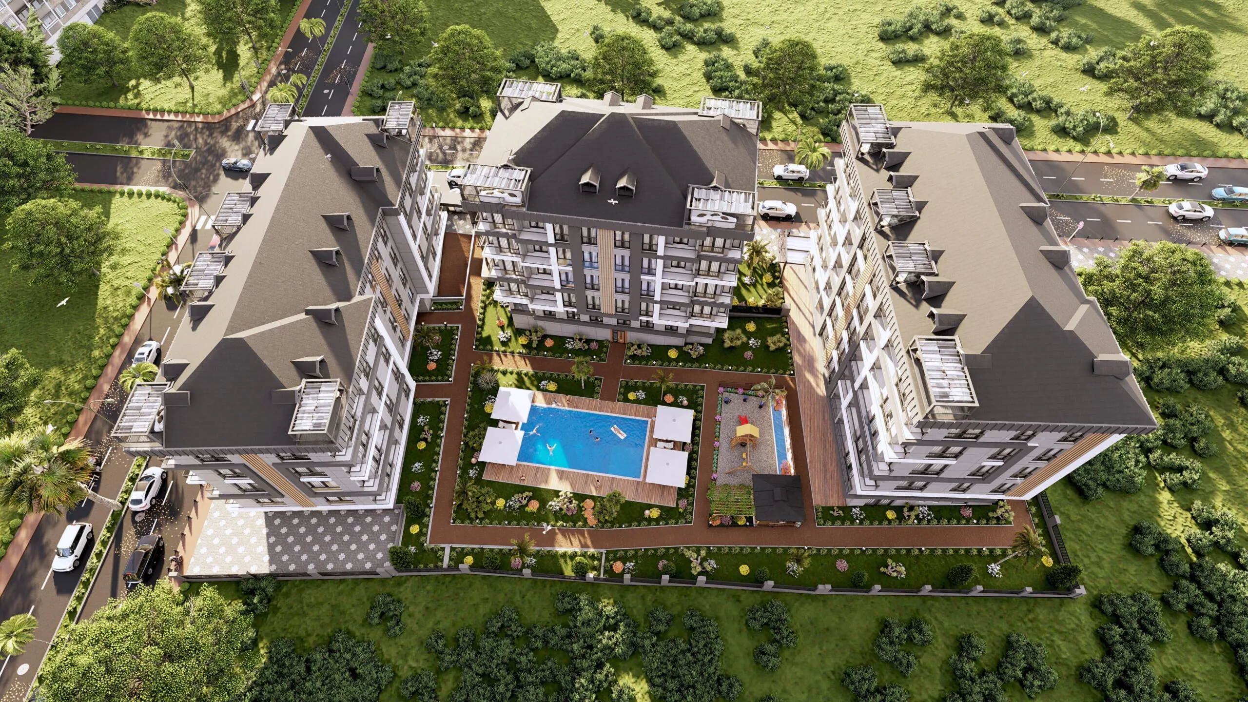 Günyüzü Park Evleri yapı aksları 5