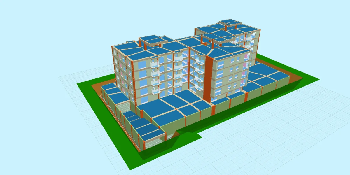 Murat Keskinkılıç 3D taşıyıcı sistem analiz modeli