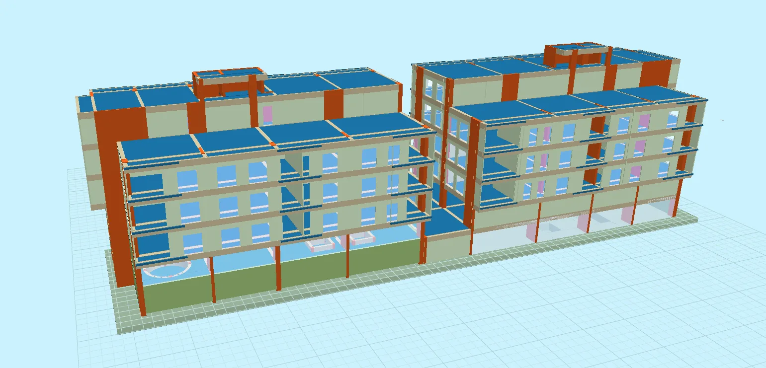 Yalova Termal Otel geniş 3D taşıyıcı model vitrin kapanışı 16